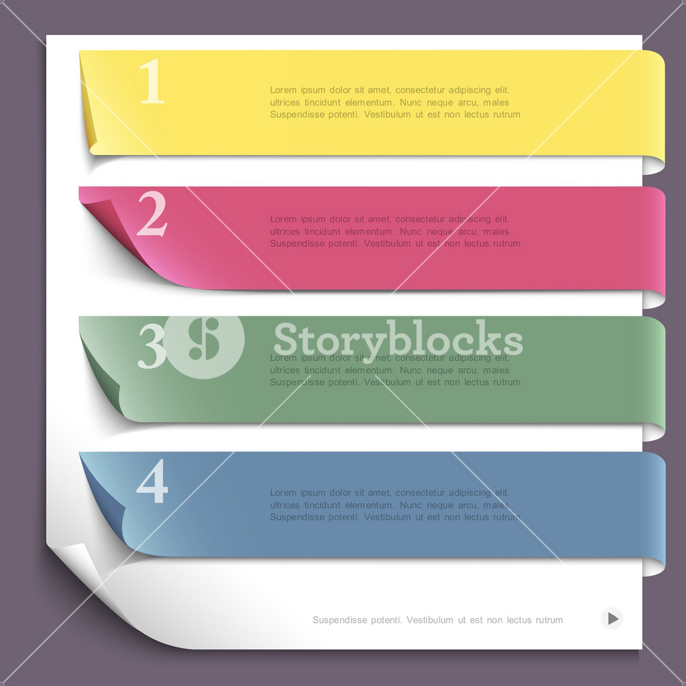 Paper Design Template For Website Layout Royalty-Free Stock Vector SBI ...