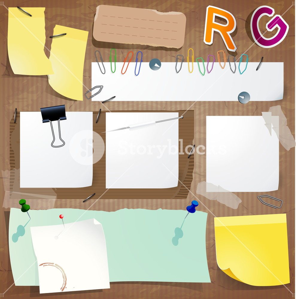 Paperwork Sticker Design Papers, Stickers, Labels And Tags. Vector Design Elements Set. Royalty ...
