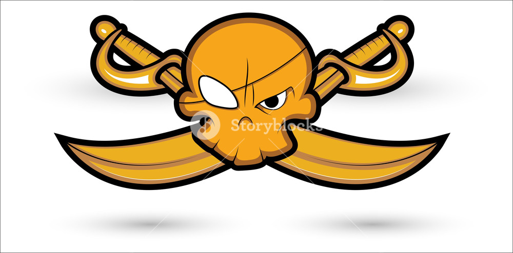 Pirate Sign Mascot Vector Illustration Royalty-Free Stock Vector SBI ...