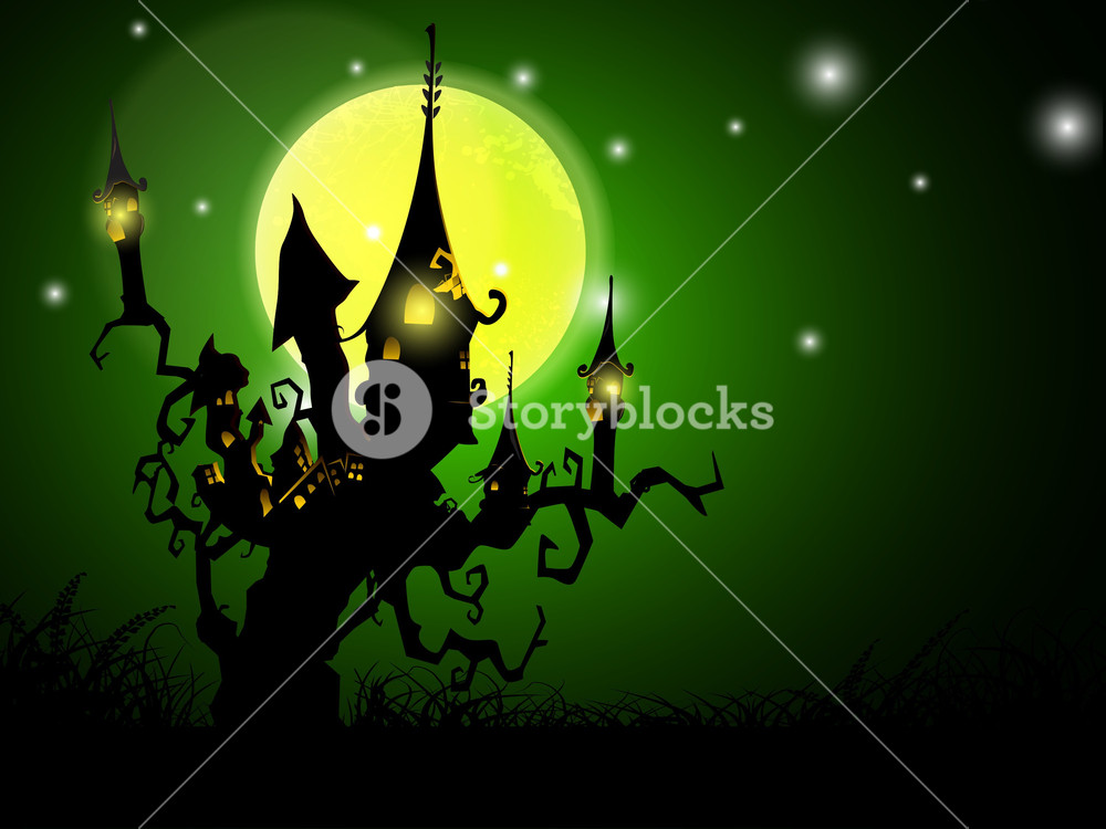 Scary Halloween Night Background Royalty-Free Stock Vector SBI ...