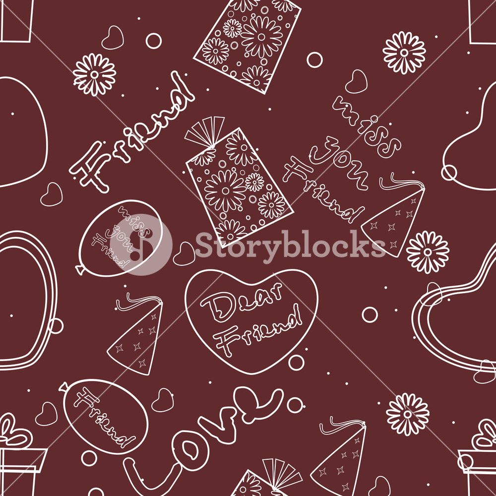 Seamless Friendship Day Background. Royalty-Free Stock Vector SBI ...