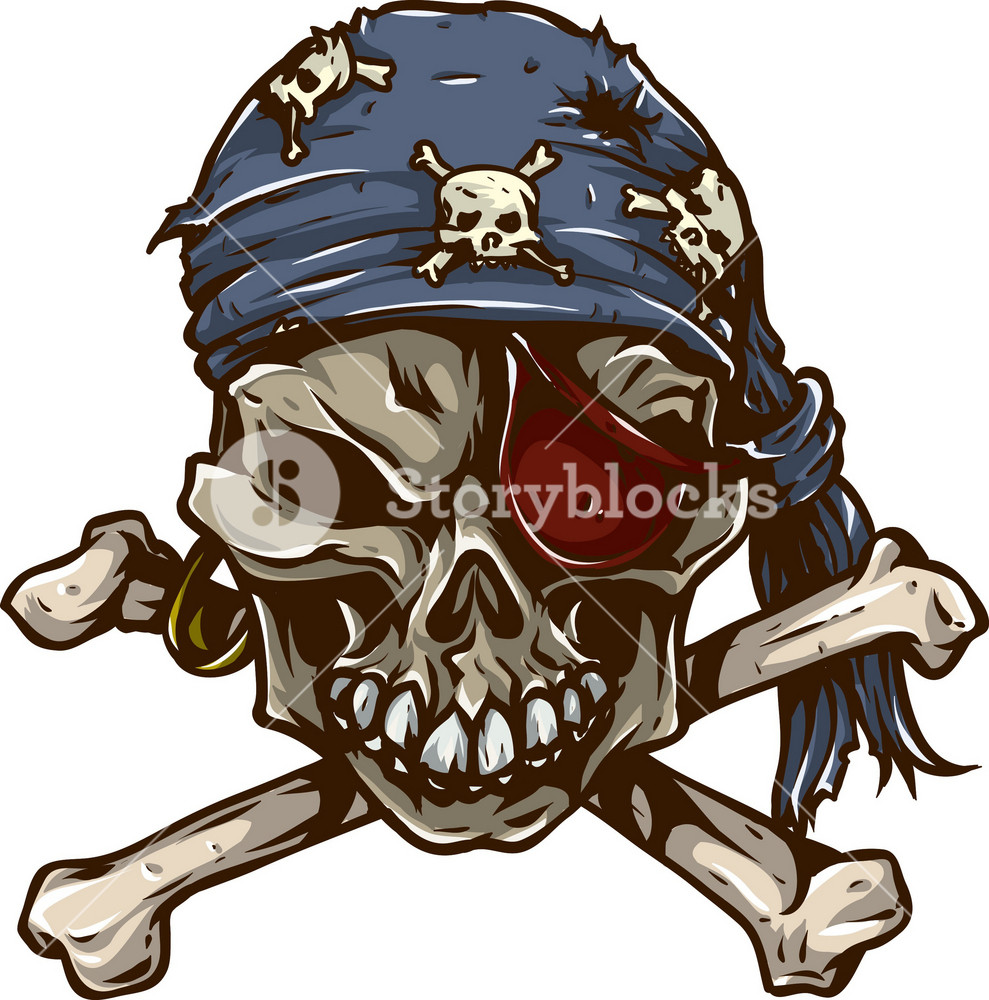 Skull Vector Element Pirate Bandana Royalty-Free Stock Vector SBI ...