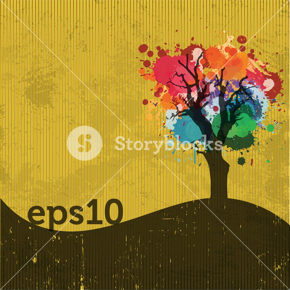Splattering Tree Splatter Tree Royalty-Free Stock Vector SBI-300263266 - Storyblocks
