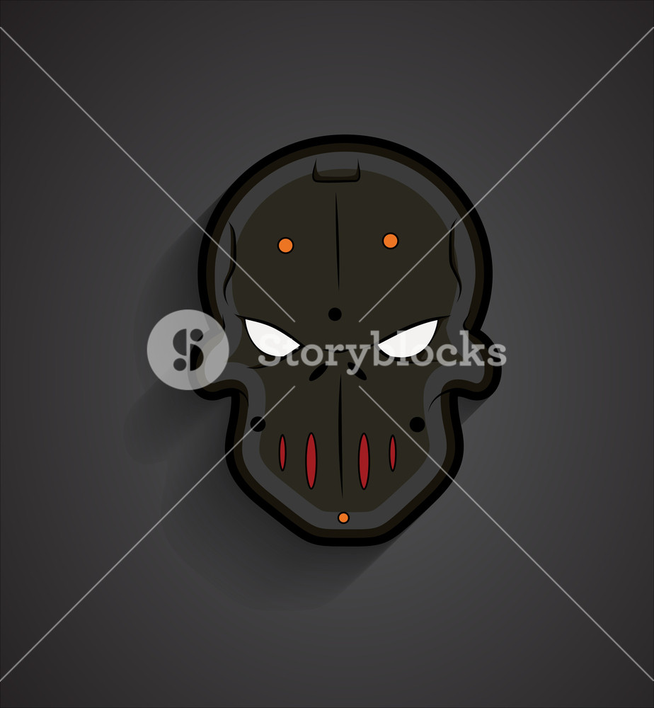 Spooky Mask Vector Spooky Halloween Mask Face Royalty-Free Stock Vector SBI-300557811 ...
