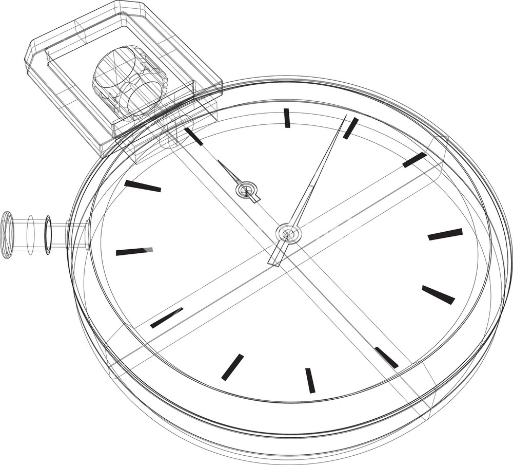 Time Wireframe Stopwatch Wireframe Royalty-Free Stock Vector SBI-300132464 - Storyblocks