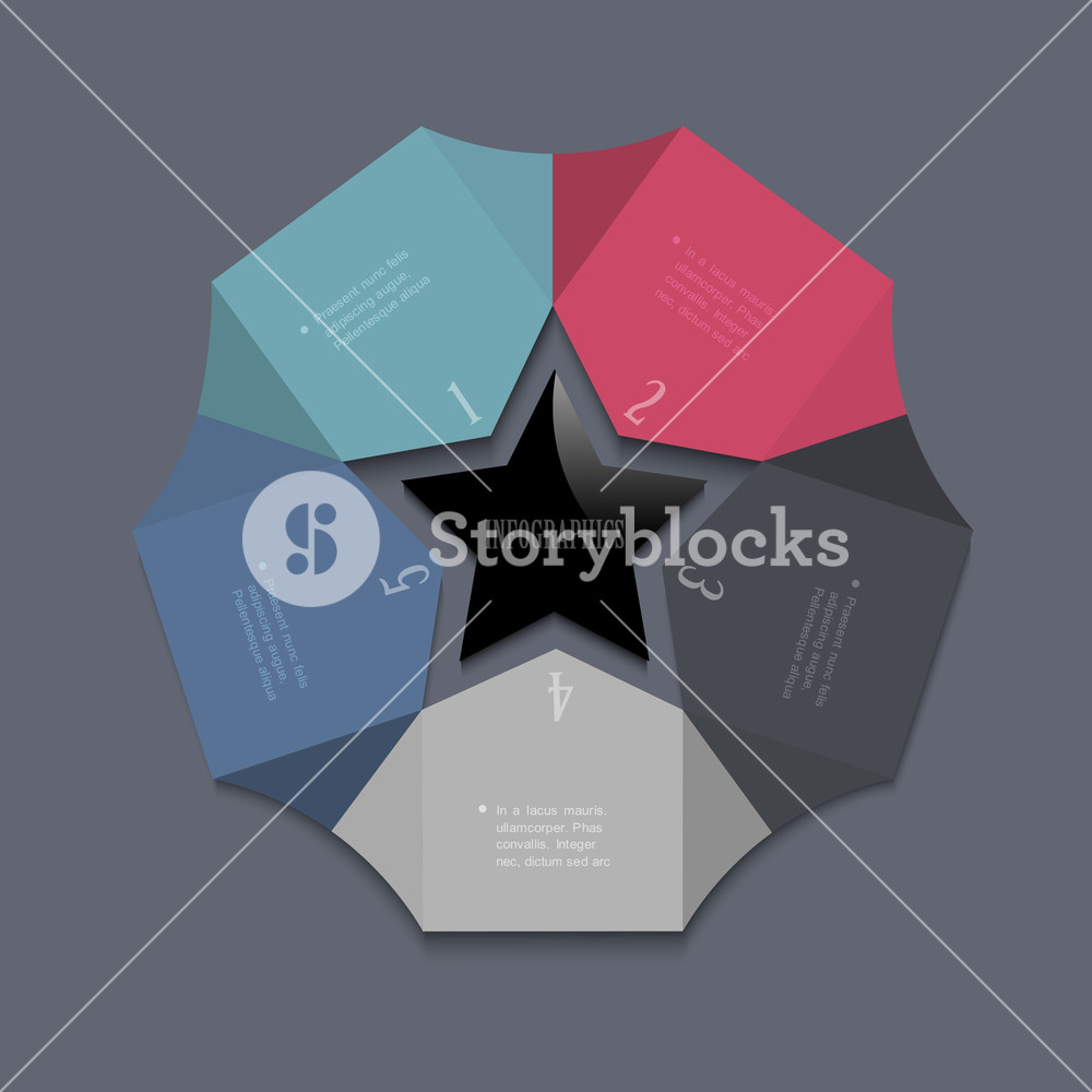 Use Stardesign Stylized Star-design Template For Infographics Royalty-Free Stock ...