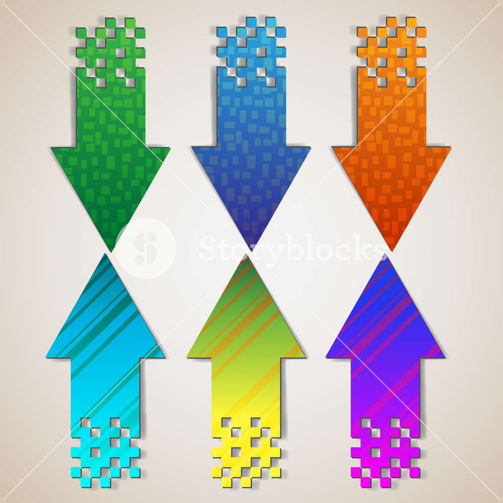 Arrows Rastr Textured Arrows Royalty-Free Stock Vector SBI-300141691 - Storyblocks