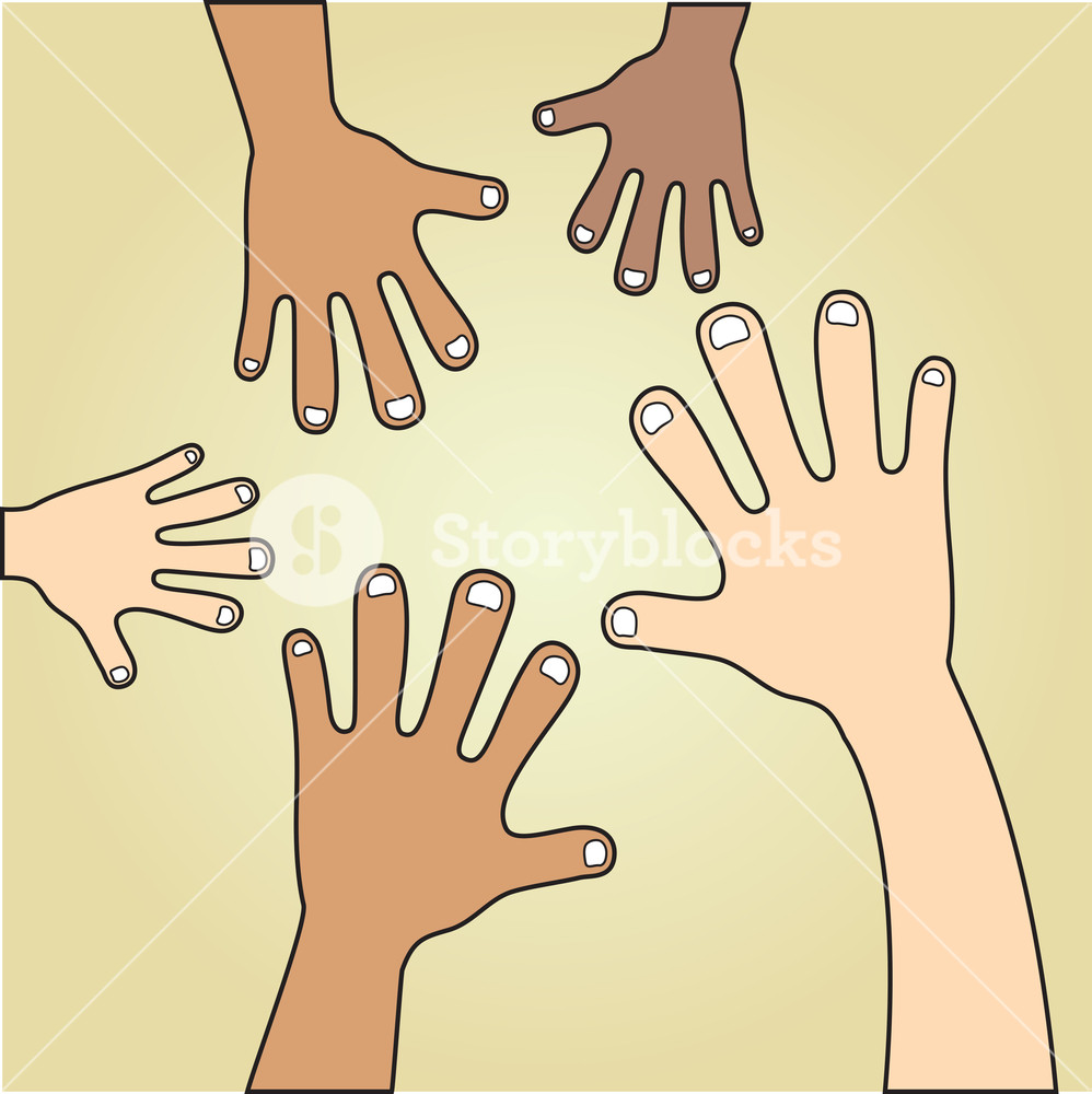 Various Skin Tones Of Hands Royalty-Free Stock Vector SBI-300519077 ...