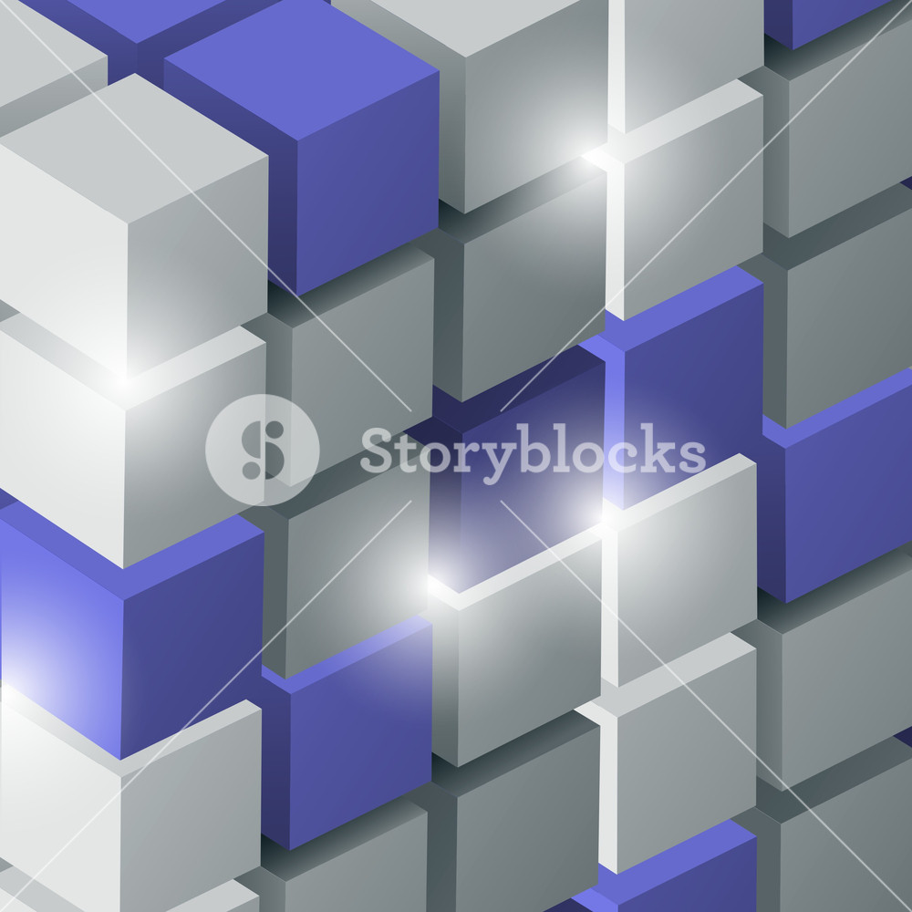 Vector Background With 3d Cubes Royalty-Free Stock Vector SBI-300141821 ...