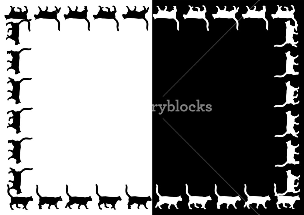 Vector Cats Frame. Royalty-Free Stock Image - Storyblocks