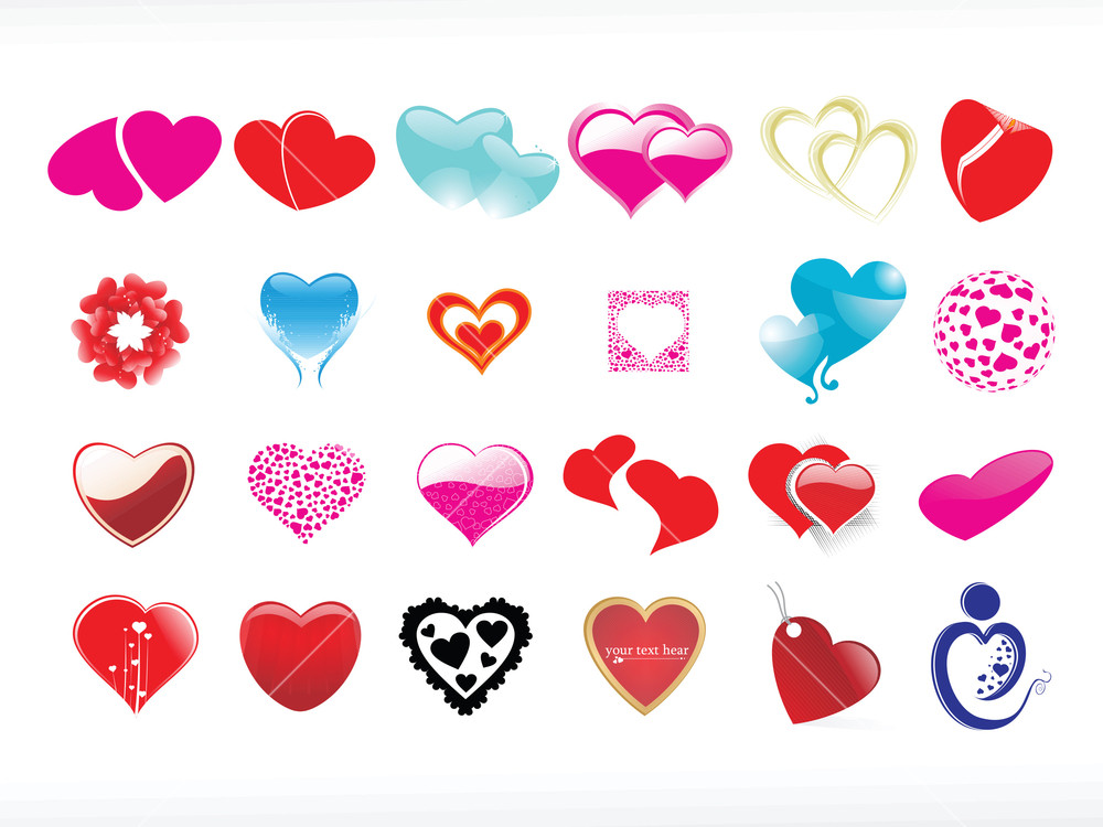 Vector Illustration Of Heart Icon Set5 Royalty-Free Stock Vector SBI ...