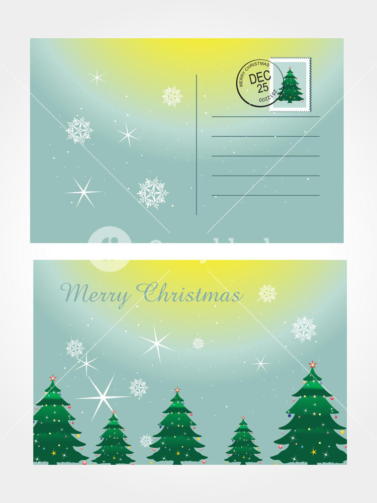 Vector Illustration Of Postcard Royalty-Free Stock Vector SBI-300355607 ...