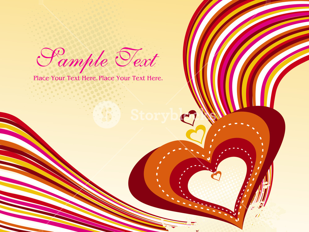 Romatic Background Vector Vector Illustration Of Romantic Background Royalty-Free Stock Vector ...