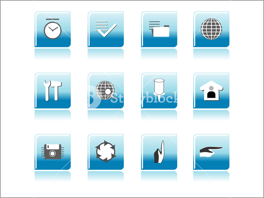 Vector Set Of Glossy Icons Royalty-Free Stock Vector SBI-300397921 ...