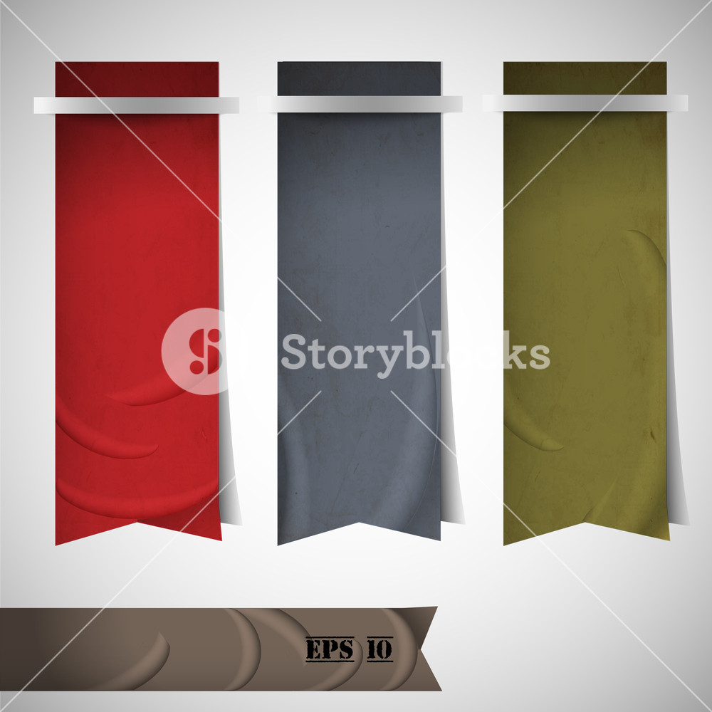 Vector Set Of Ribbons Bookmarks Royalty-Free Stock Vector SBI-300141979 ...