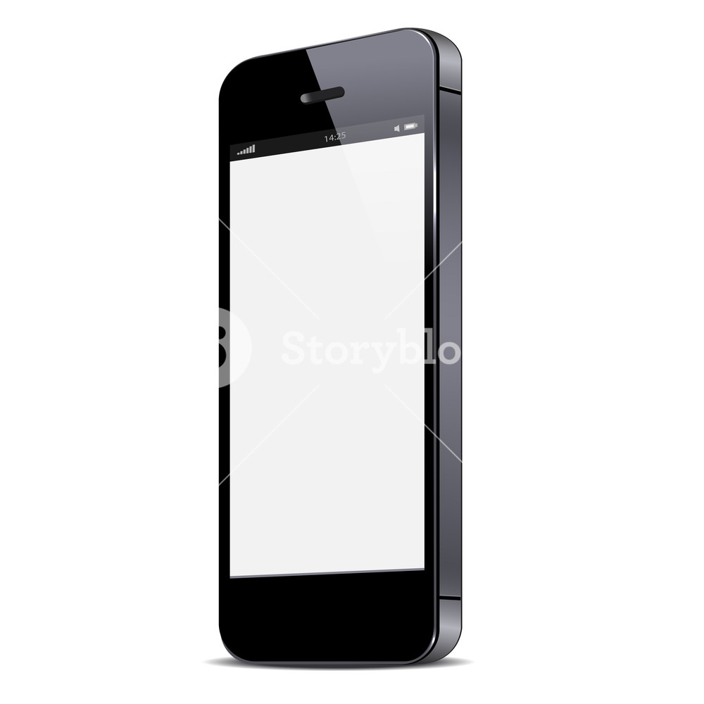 Vector Smartphone Isolated On White Background Royalty-Free Stock ...