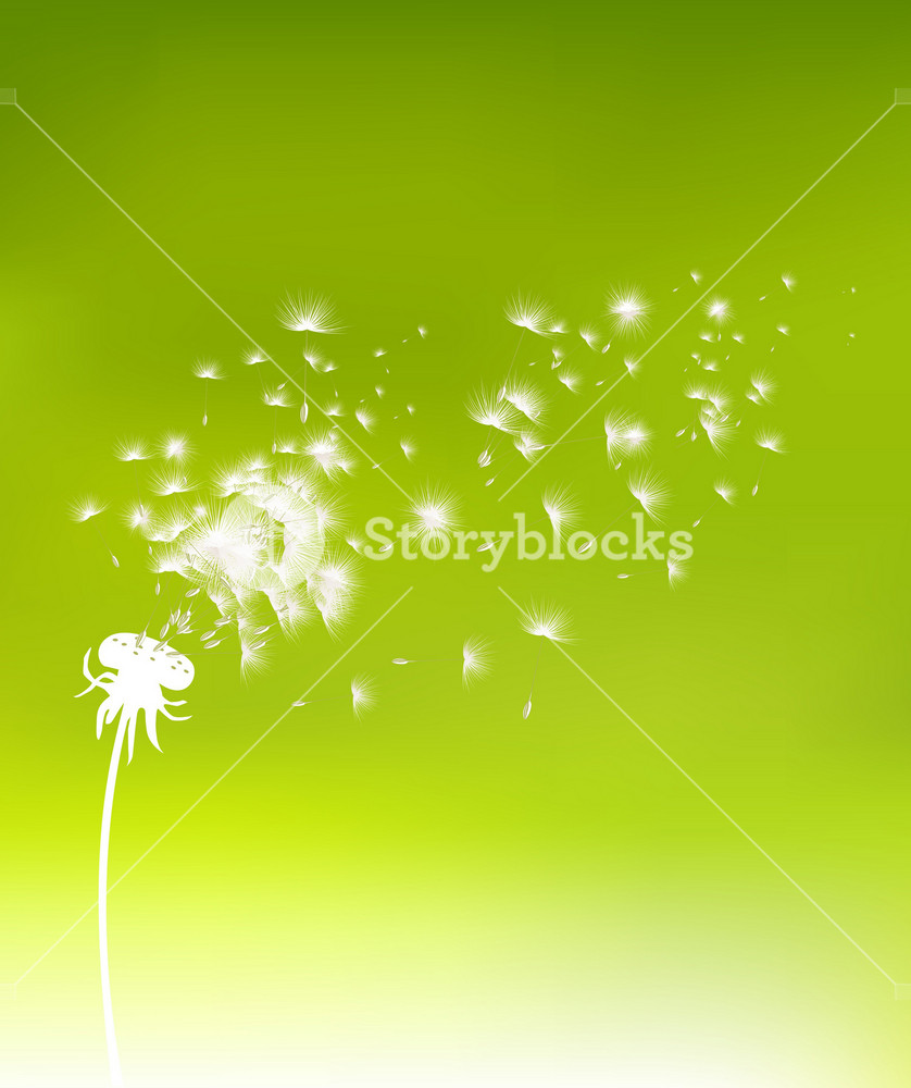 Vector Spring Background With Dandelion Royalty-Free Stock Vector SBI ...