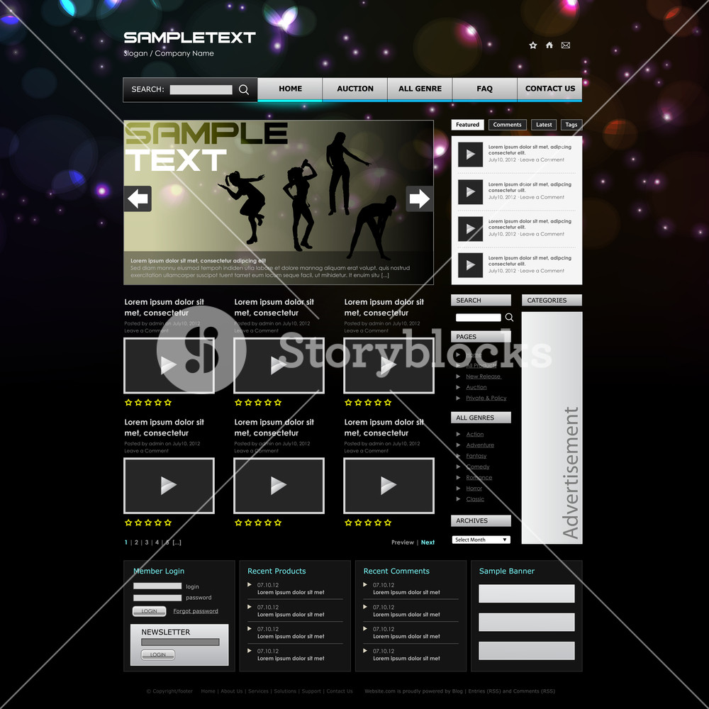 Vector Website Design Template Royalty-Free Stock Vector SBI-300522617 ...