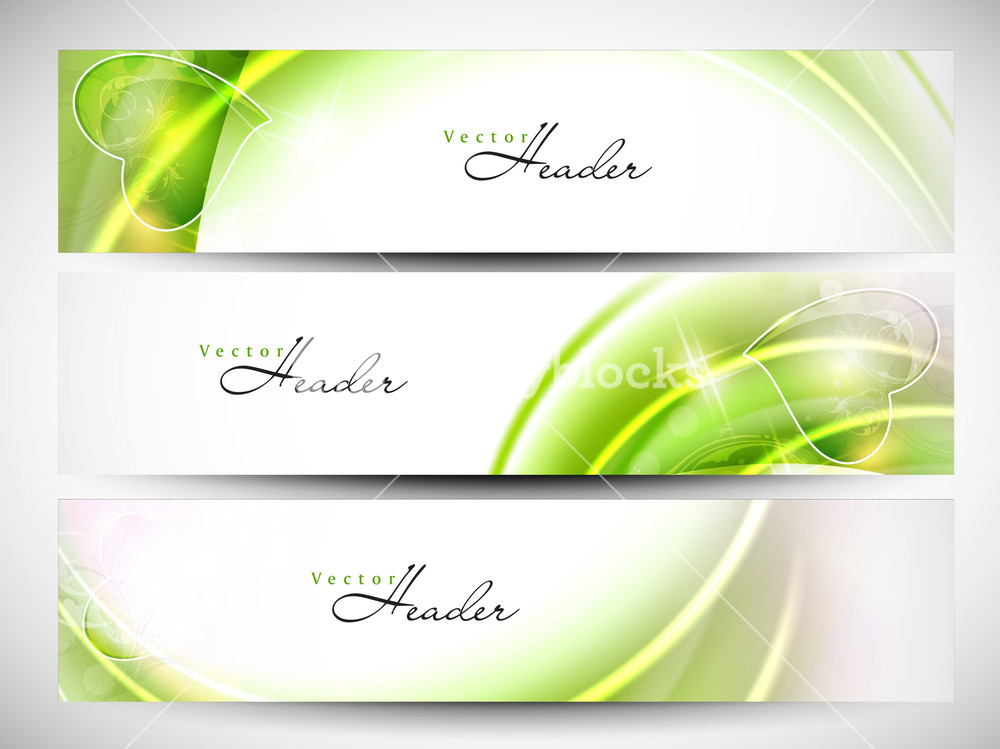 Website Header Or Banner Set Royalty-Free Stock Vector SBI-300207602 ...