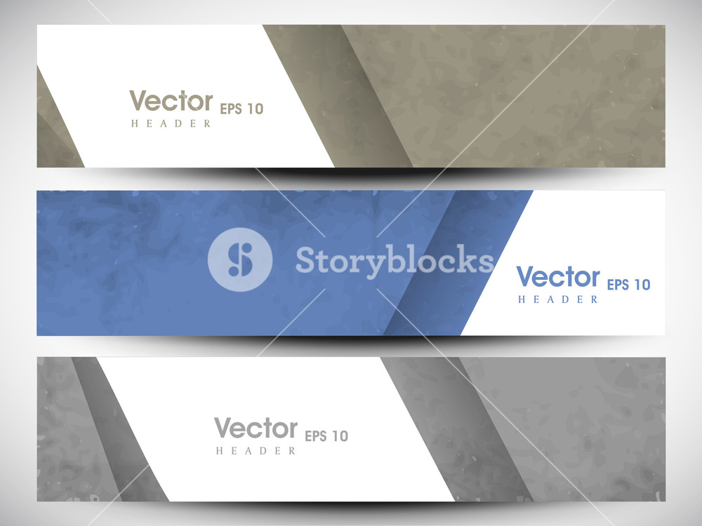 Website Header Or Banner Set Royalty-Free Stock Vector SBI-300334993 ...