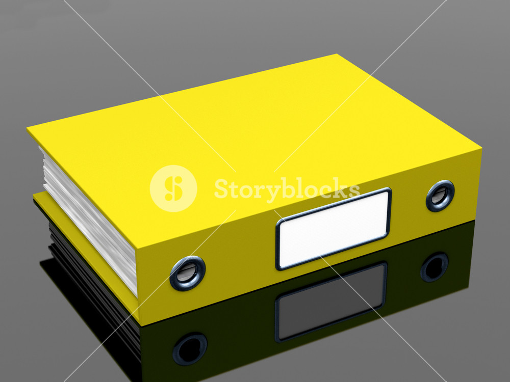 Project File Yellow Yellow File For Getting The Office Organized Royalty-Free Stock ...